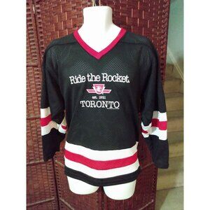 Rare Vintage TTC Ride The Rocket Hockey Jersey Small Toronto Transit Shirt 90s
